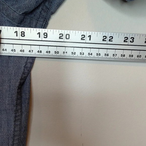 Sonoma Modern Fit Flexwear Denim Button Down Top Mens Small - Picture 7 of 9